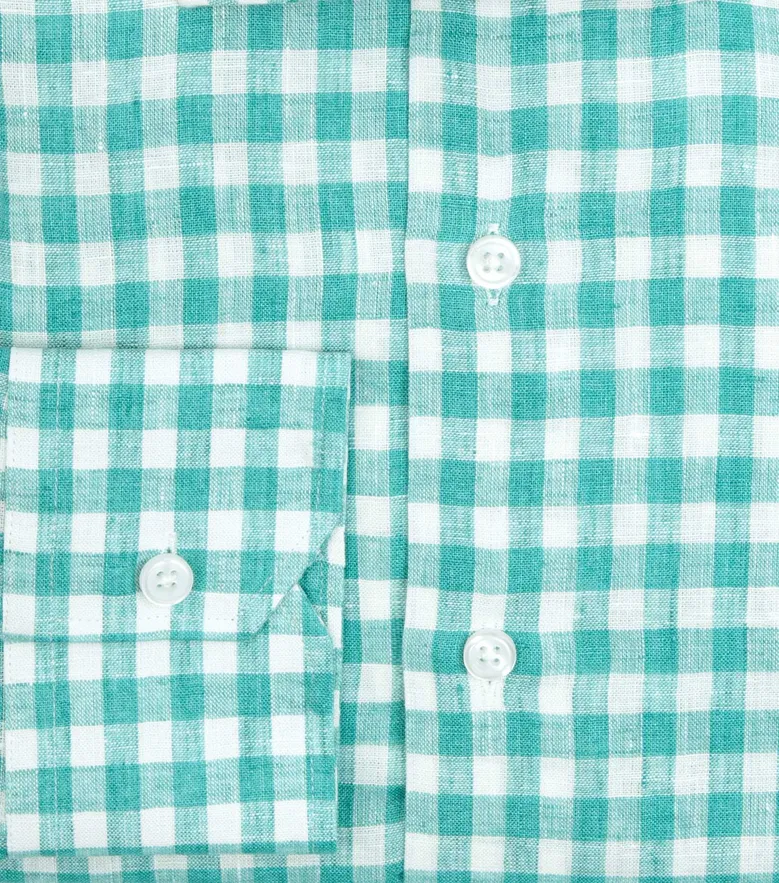 Bügelleichtes, schlichtes weißes Popeline-Hemd