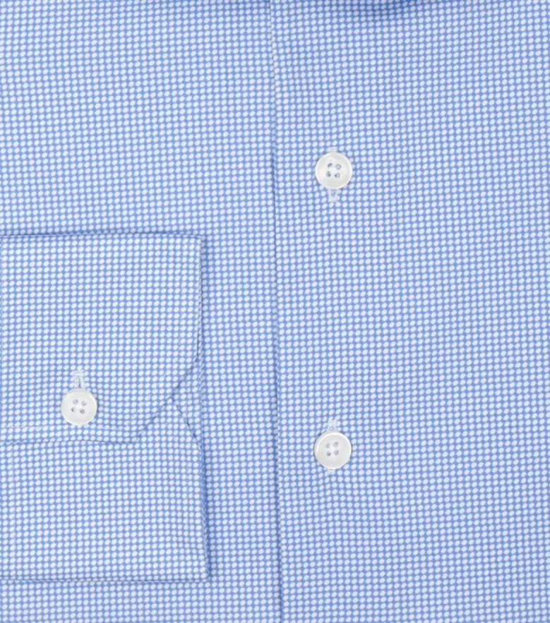 Bügelleichtes, schlichtes weißes Popeline-Hemd
