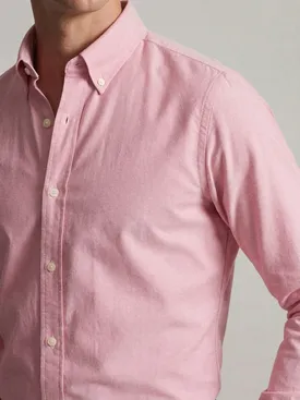 Hemd aus dickem American Oxford, uni, bonbonrosa
