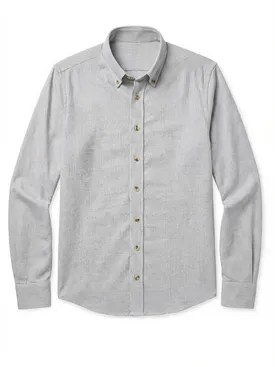 Graues Mini-kariertes Flanellhemd
