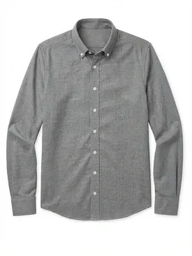 Graues Mini-kariertes Flanell hemd
