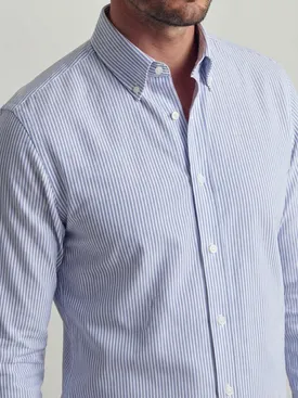 Gestreifte Marineblau Oxford Hemd